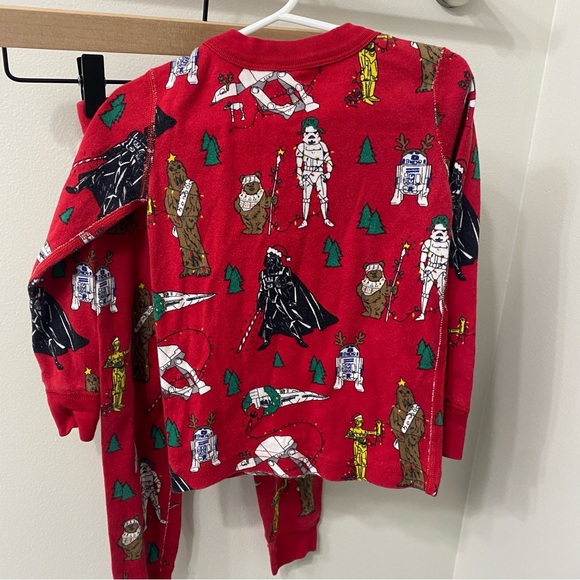Hanna Andersson Star Wars pajamas size 100 4 organic cotton holiday Christmas - Picture 3 of 7